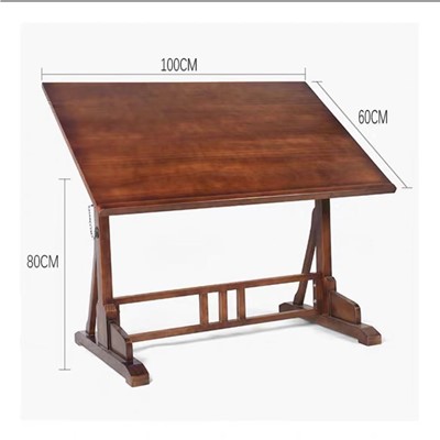 一利（YILI）畫(huà)桌工作臺(tái) 實(shí)木繪畫(huà)臺(tái)美術(shù)繪畫(huà)桌繪圖桌 YL-B105